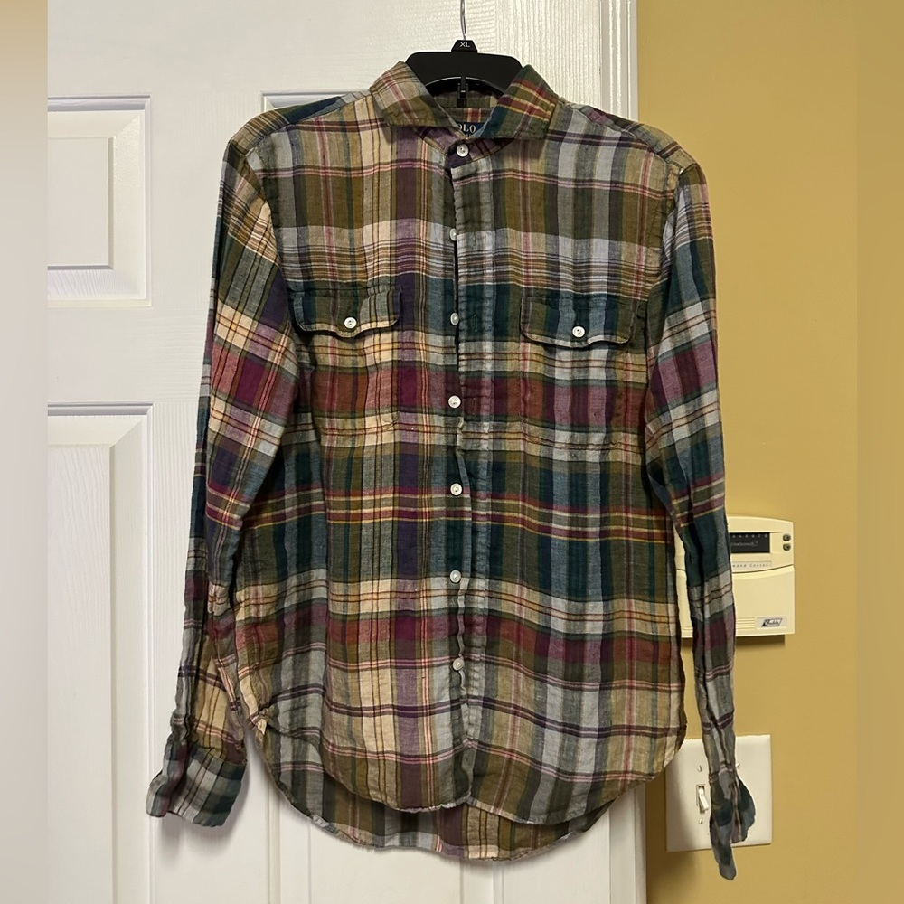 POLO by Ralph Lauren 100% linen button down shirt